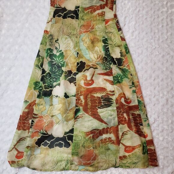 Keyingyi small elegant sheer dress overlay high split - Picture 7 of 8